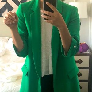 Green Zara Blazer